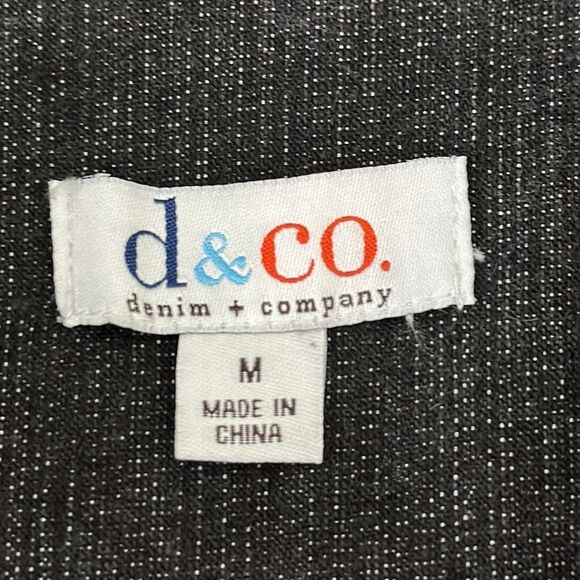 Denim & Co Denim Blazer Medium NWOT Black Wash - Picture 11 of 12